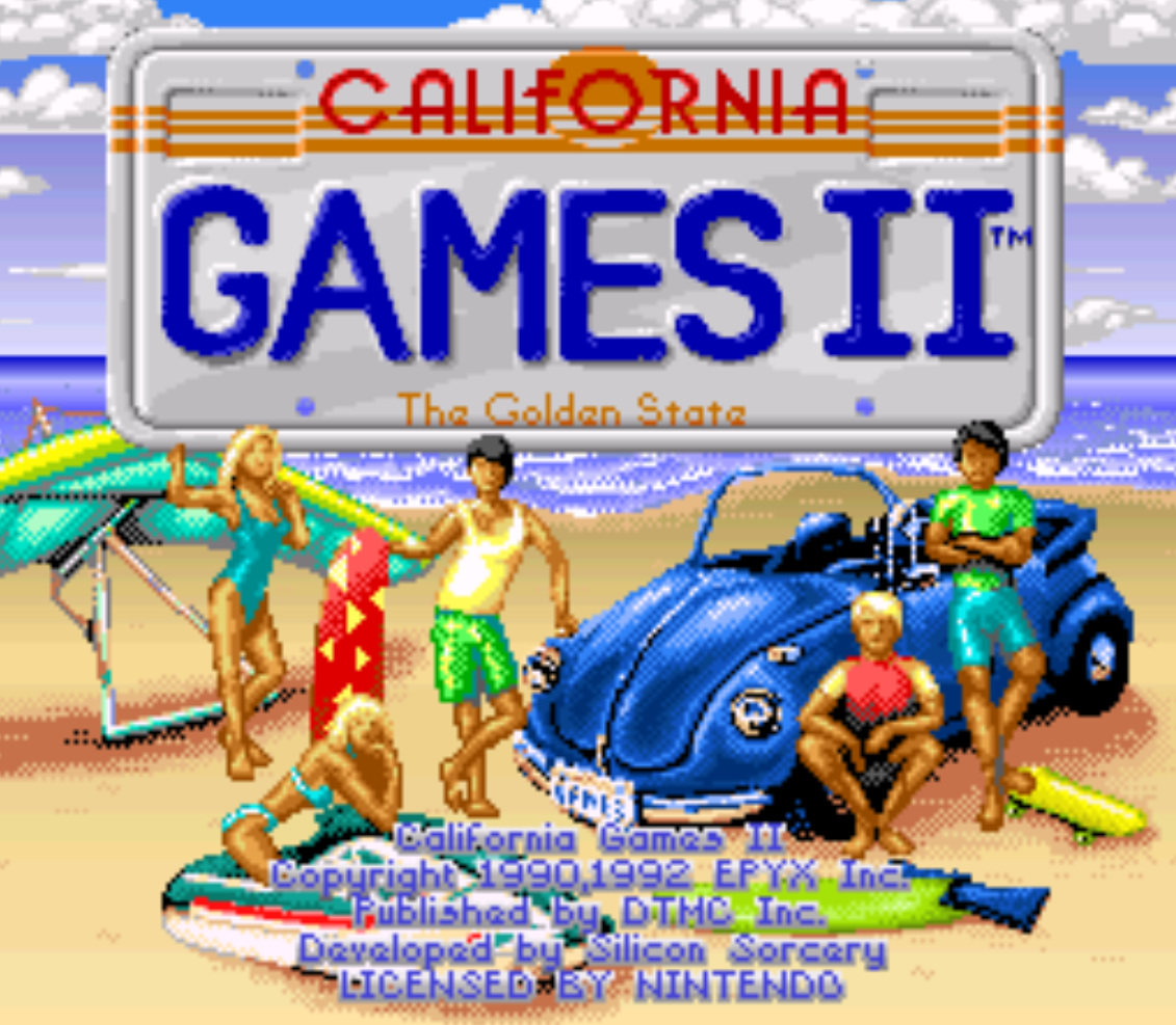 California Games II Title Screen